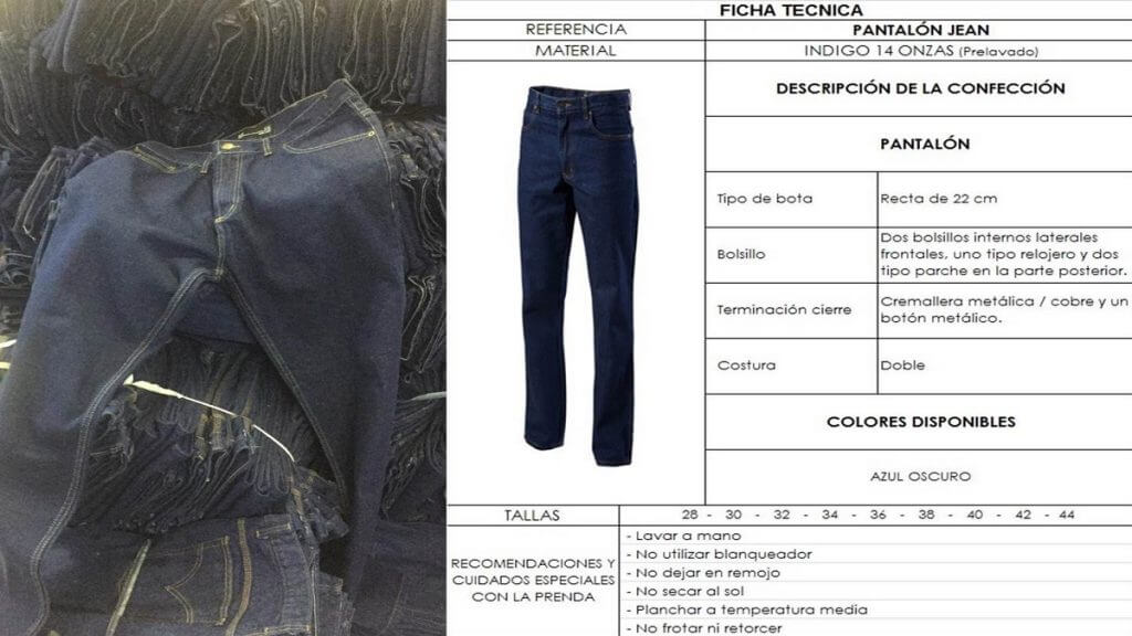 Jeans 14 onzas vesubio