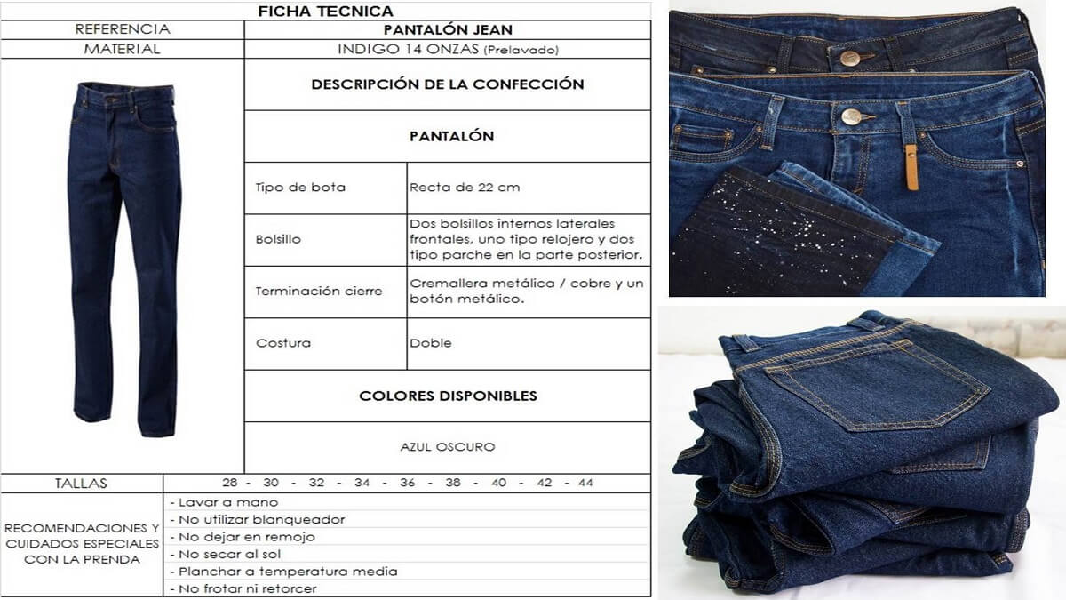 Jeans 14 onzas vesubio